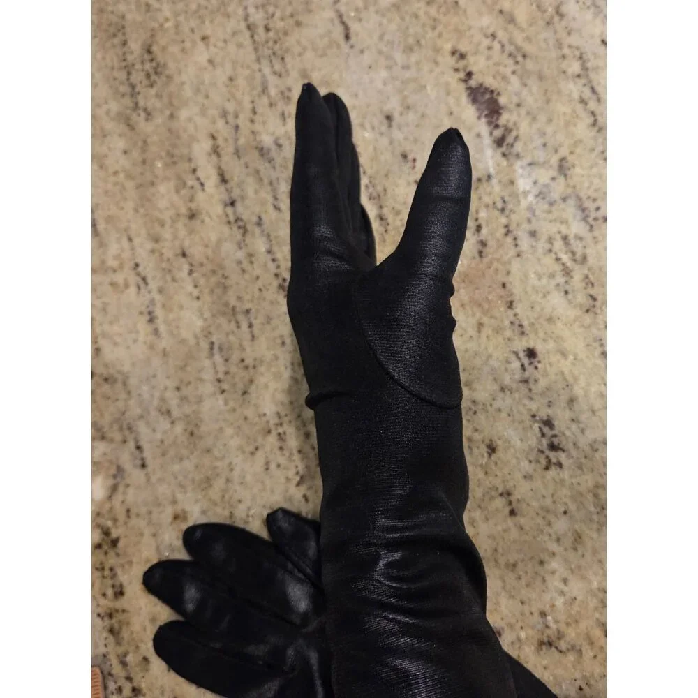 Vintage Womens Size XS-S 6 Black Nylon Formal 12